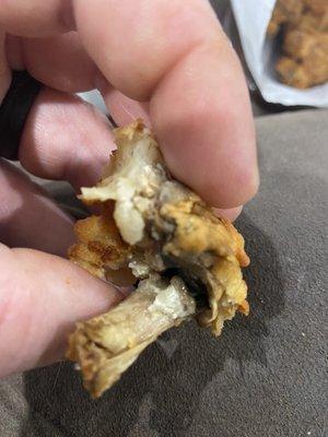 So this is the fried Mushroom every piece had a pocket of flour and it was like eating a rubber shoe.