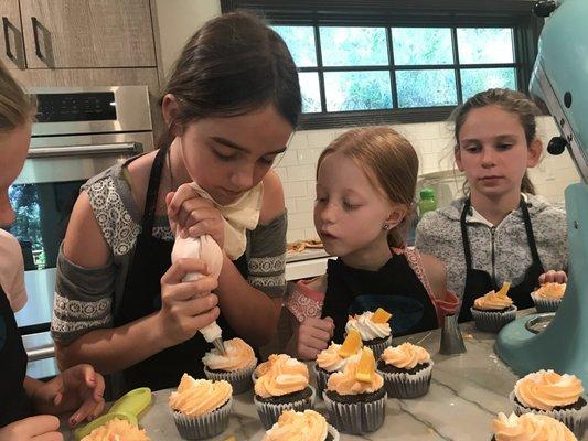 Cupcake Wars (the kids take it quite seriously!)