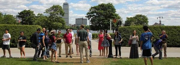 MIT tour at the Charles River.