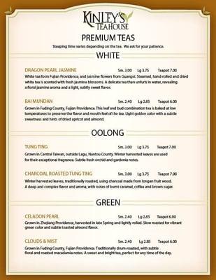 loose leaf is also available for purchase by the ounce. pricing varies by tea.