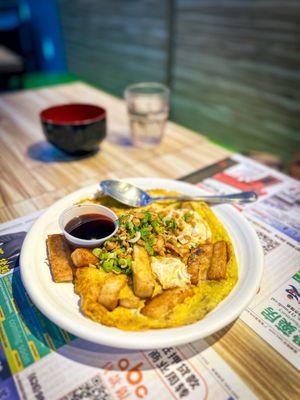 fried rice cake with dried turnips