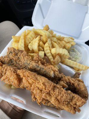 Fried Whiting Dinner