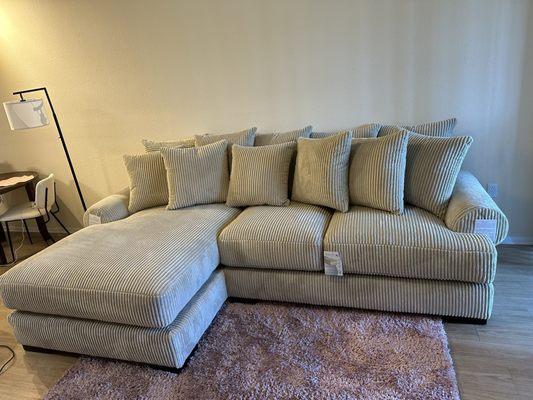 Super comfortable sectional found only at Sandys Furniture in Chino