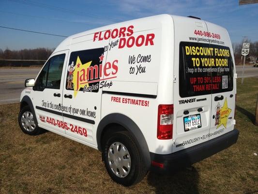 Floors to your door-Our free shop at home service!