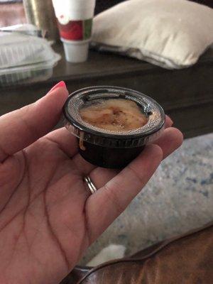 Heads up to anyone who orders a side of 6 shrimp...that means 6 mini shrimp shoved into a to-go sauce container. For $3 extra