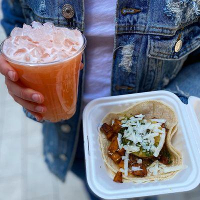 Maizal tacos & tamarindo drink