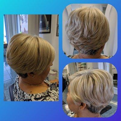 Women's short hair cut