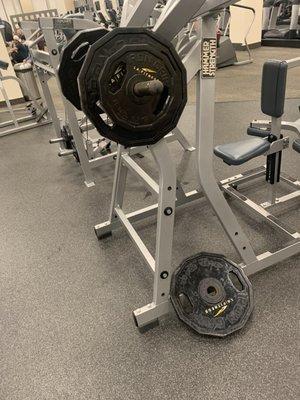 Oh don't bother unracking your weights!