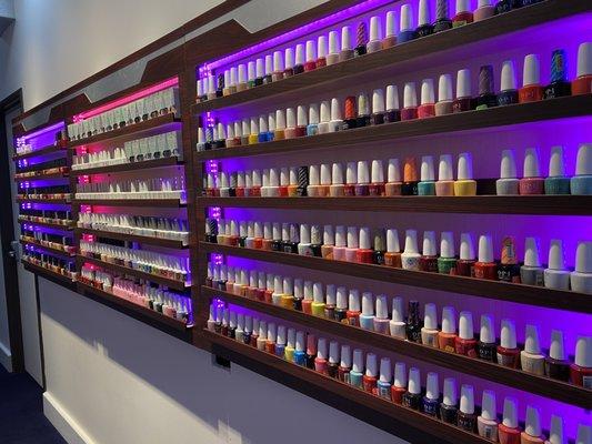 Tons of choices for nail polish colors