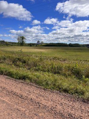 View from gravel road (not main highway)