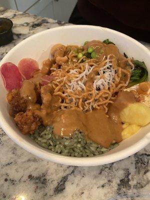 Sesame chicken bowl