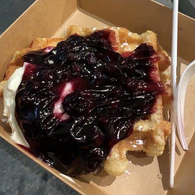 Blueberry Cream Cheese Waffle