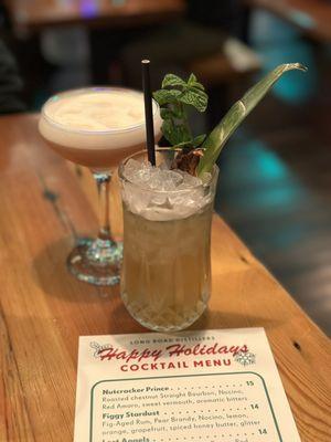 Holiday cocktails, December 2023