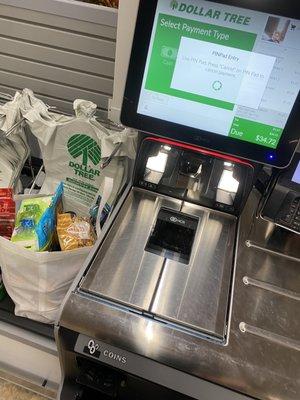 Self checkout!!! Can you believe this upgrade, it's so convenient. I love it!