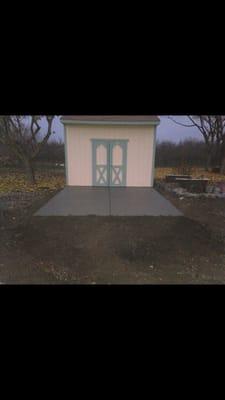 Concrete pad