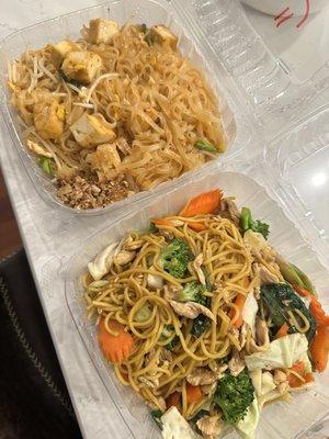 Yakisoba and Pad Thai