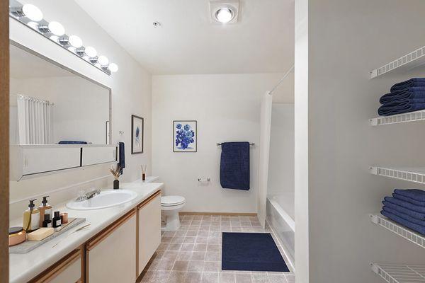 Staged Bathroom