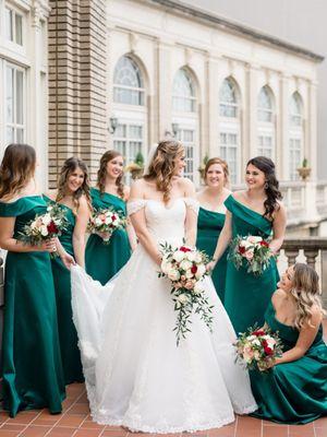 Bridal party all looked amazing and captured everyone's style perfectly!