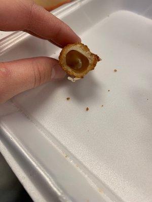 Mozzarella stick... with no cheese