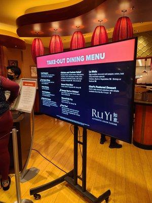 Regular menu