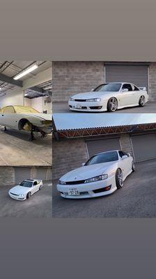 S13 full color change to pearl white