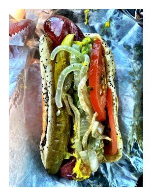 Polish Sausage @ Bunny Hutch.Lincolnwood, IL Burgers HotDogs Gyros  Italian Beef Philly Sandwiches Salads Milkshakes Italian Ice etc. Cool!