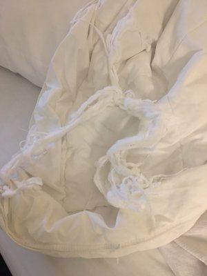 Ripped and worn sheets