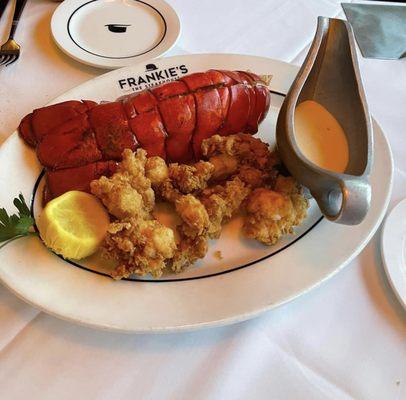 Fried lobster tail