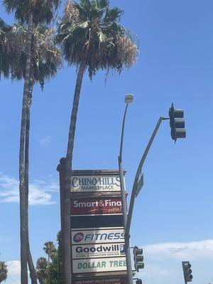 Chino Hills Marketplace CA Signage