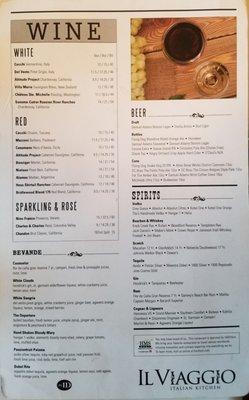 Menu Back