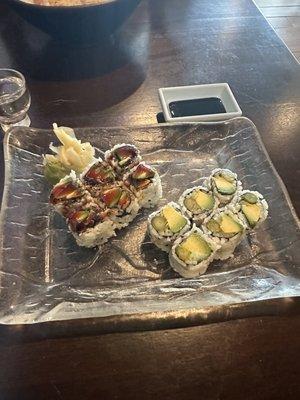 Eel Avocado Roll and AAC