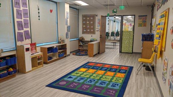 Our 2's room has plenty of space to explore.