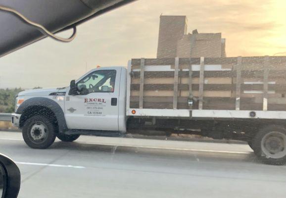 One of the many cabinets of this moving truck came off flying and almost hit me while on the freeway. Negligence at its best.