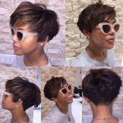 Haircut and color by LEANDRAVERASHAIRSTYLE