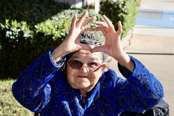 A participant in our Adult Day Health Care program during our Halloween celebration.