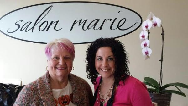 Fun client's trying out pink hair for October Breast Cancer Awareness month