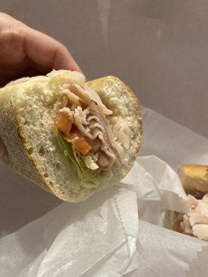 Turkey hoagie