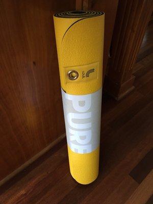 New yoga mat I bought at the Earth Day Festival in Rochester today. Happy birthday to me!