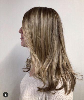 Full Balayage highlights by Brittany