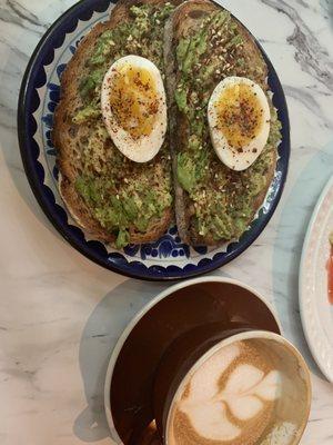 Avo and egg on Avocado Toast