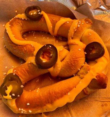 Jumbo steamed pretzels