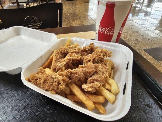 4 tenders and fries $7.99 medium drink $2.25