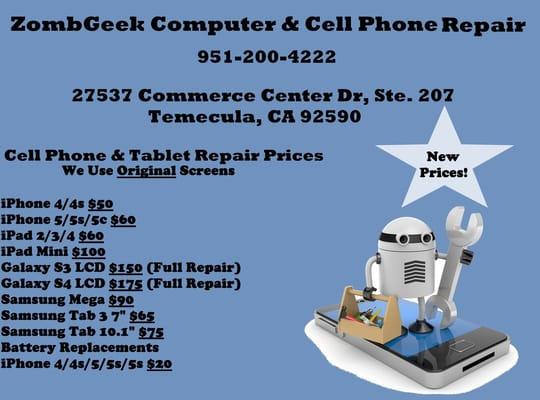 Check out our new prices!