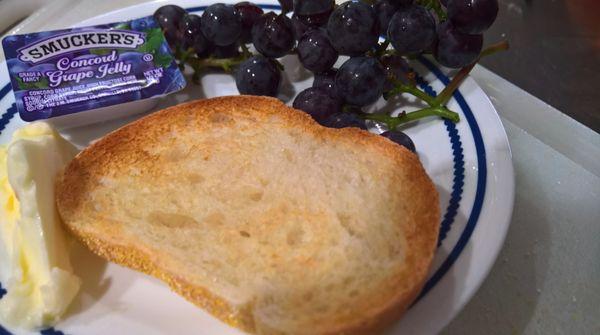 Golden, crunch crust toast. Sooooo good.