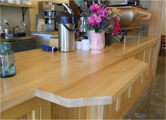 Big Leaf Maple solid surface butcher block