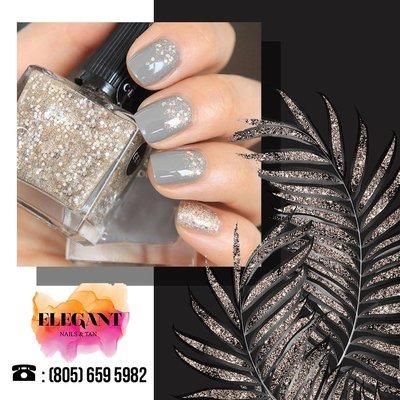 🌟🌟WILL YOU CHOOSE TO SHINE TODAY❓❓ Spark your day off with gray nail ! Nothing in the world can hide you inner beauty now💘💘