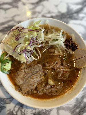 Specialty: Spicy Beef Noddles aka Bún Bò Huế.