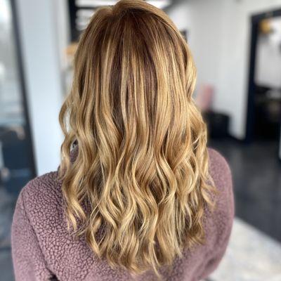 Strawberry blonde balayage