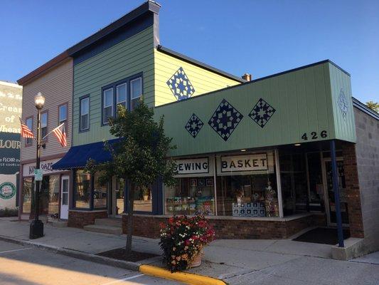 A big fabric and quilt shop in a small town!