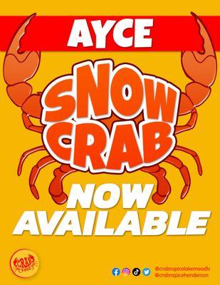 All you can eat snow crab